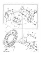 ETRIER DE FREIN AVANT pour Yamaha YZ 2004
