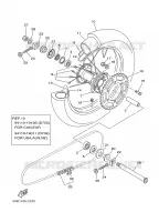 ROUE ARRIERE pour Yamaha YZ 2004