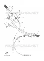 GUIDON ET CABLES pour Yamaha YZ 2004