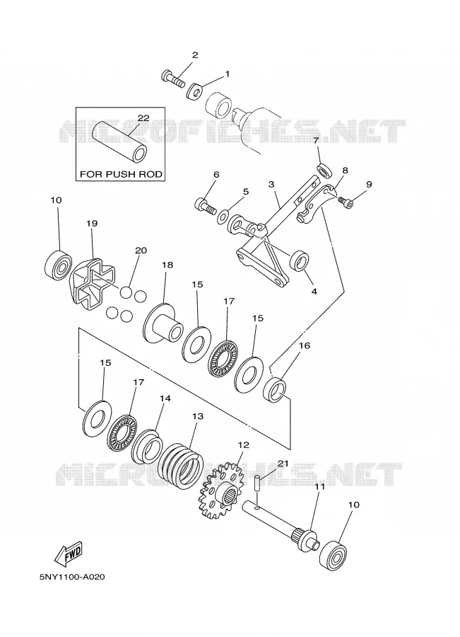 VALVE D'ECHAPPEMENT Yamaha MOTO 125 2005 YZ  YZ125T1