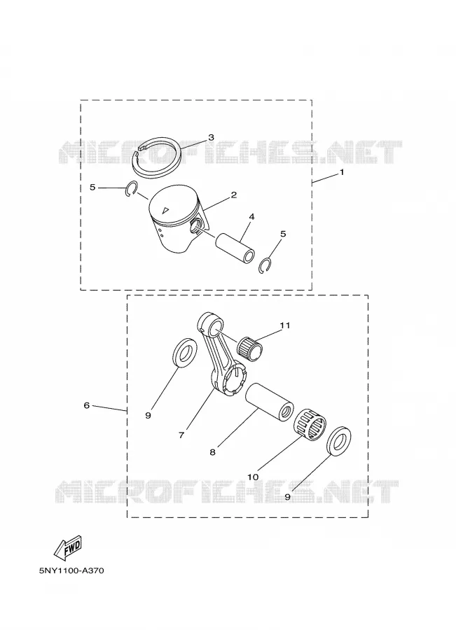 PIÈCES OPTIONNELLES 1 Yamaha MOTO 125 2005 YZ  YZ125T1