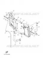 RADIATEUR / DURITES pour Yamaha YZ 2006