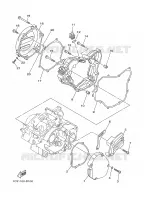 CARTER   MOTEUR 1 pour Yamaha YZ 2006