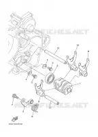 BARILLET DE SELECTION / FOURCHETTE pour Yamaha YZ 2006