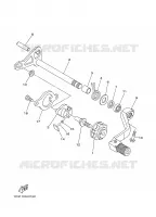 AXE DE SELECTEUR / PEDALE pour Yamaha YZ 2006
