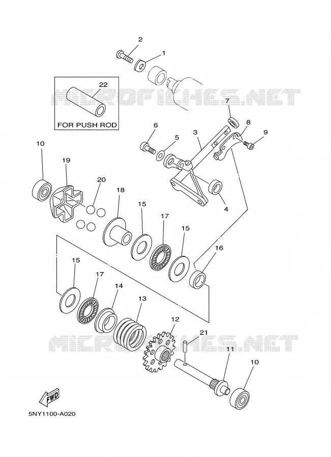 VALVE D'ECHAPPEMENT Yamaha MOTO 125 2006 YZ  YZ125V