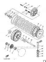 EMBRAYAGE DE DEMARREUR pour Yamaha YZ 1986