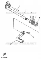 PEDALE DE SELECTEUR pour Yamaha YZ 1986