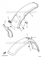 GARDE BOUE pour Yamaha YZ 1986
