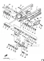 BRAS ARRIERE pour Yamaha YZ 1986