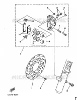 ETRIER DE FREIN AVANT pour Yamaha YZ 1986