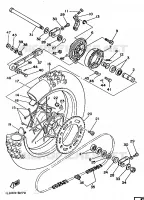 ROUE ARRIERE pour Yamaha YZ 1986