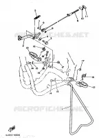 SUPPORT / REPOSE PIEDS pour Yamaha YZ 1986