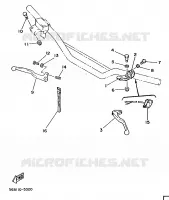 COMMODO / LEVIER pour Yamaha YZ 1986