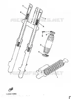 PIÈCES OPTIONNELLES 1   PARTIE CYCLE pour Yamaha YZ 1986