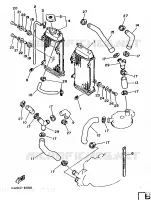 RADIATEUR / DURITES pour Yamaha YZ 1986