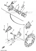 ETRIER DE FREIN ARRIERE pour Yamaha YZ 1989