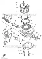 CULASSE pour Yamaha YZ 1989