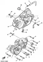 CARTER MOTEUR pour Yamaha YZ 1989