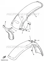 GARDE BOUE pour Yamaha YZ 1989