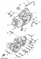 CARTER MOTEUR pour Yamaha YZ 1989