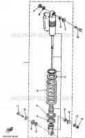 AMORTISSEUR ARRIERE pour Yamaha YZ 1989