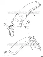 GARDE BOUE pour Yamaha YZ 1990