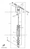 AMORTISSEUR ARRIERE pour Yamaha YZ 1990