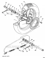 ROUE ARRIERE pour Yamaha YZ 1990