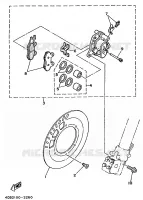 ETRIER DE FREIN AVANT pour Yamaha YZ 1992