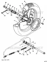 ROUE ARRIERE pour Yamaha YZ 1992