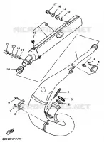 ECHAPPEMENT pour Yamaha YZ 1992