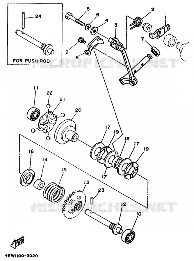VALVE D'ECHAPPEMENT Yamaha MOTO 250 1993 YZ  YZ250