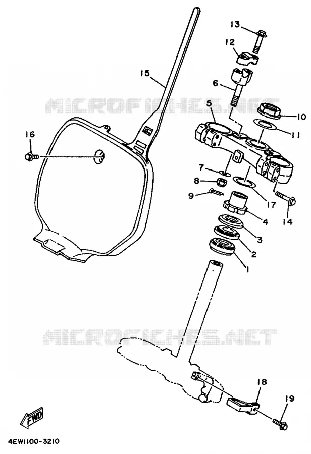 DIRECTION Yamaha MOTO 250 1993 YZ  YZ250