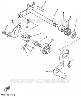AXE DE SELECTEUR / PEDALE pour Yamaha YZ 1997