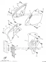 COUVERCLE LATERAL pour Yamaha YZ 1997