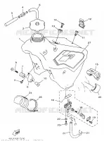RESERVOIR A ESSENCE pour Yamaha YZ 1997
