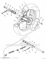 ROUE ARRIERE pour Yamaha YZ 1997