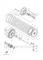 EMBRAYAGE DE DEMARREUR pour Yamaha YZ 1997