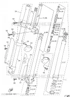 FOURCHE pour Yamaha YZ 1997