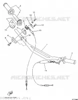 GUIDON ET CABLES pour Yamaha YZ 1997