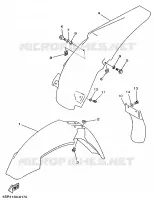 GARDE BOUE pour Yamaha YZ 1997