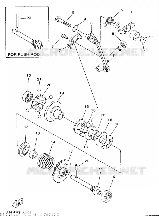 VALVE D'ECHAPPEMENT Yamaha MOTO 250 1997 YZ  YZ250
