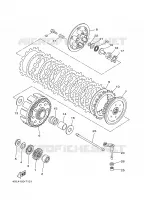 EMBRAYAGE DE DEMARREUR pour Yamaha YZ 1997