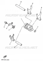 BARILLET DE SELECTION / FOURCHETTES pour Yamaha YZ 1997