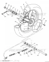 ROUE ARRIERE pour Yamaha YZ 1997