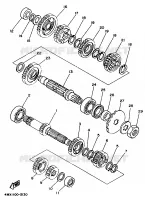 TRANSMISSION pour Yamaha YZ 1998
