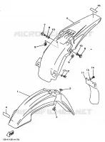GARDE BOUE pour Yamaha YZ 1998