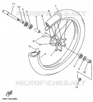 ROUE AVANT pour Yamaha YZ 1998