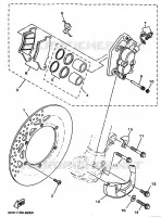 ETRIER DE FREIN AVANT pour Yamaha YZ 1998